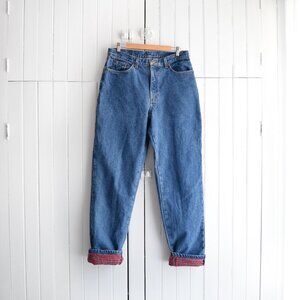 vtg LL Bean flannel lined jeans | 31w